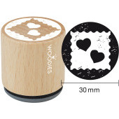 Woodies motive stamp - Hearts - W-19003