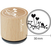 Woodies motive stamp - Heart balloons - W-19007