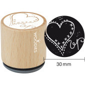 Woodies motive stamp - Heart - W-26001