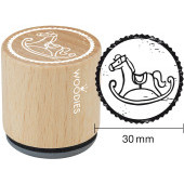 Woodies motive stamp - Swing Horse - W-20006