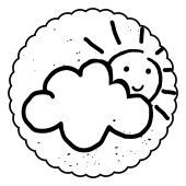 Woodies motive stamp - Cloudy - W-27002