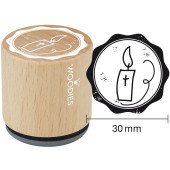 Woodies motive stamp - Candle - W-24004