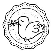 Woodies motive stamp - Pigeon - W-24006