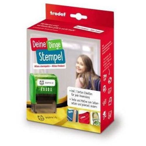 DEINE DINGE stamp set from Trodat - Typomatic