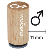 Timbre Mini Woodies - Gar&#231;on de signe de Mars - WM-0602