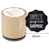 Timbre de texte Woodies &quot;Surprise&quot; - W-01001