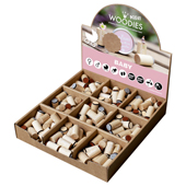 Pr&#233;sentoir de timbres de Mini Woodies - DE B&#201;B&#201; - WM-0600