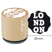 Timbre de texte Woodies &quot;London&quot; - WE-9008