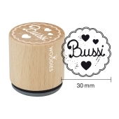 Timbre de texte Woodies &quot;Bussi&quot; - W-11007