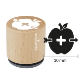 Timbre de texte Woodies &quot;Woodies apple with arrow&quot; - WZ-1006