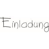 Texte Stempel &quot;Einladung&quot; - E-5215