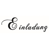 Texte Stempel &quot;Einladung&quot; - E-5216