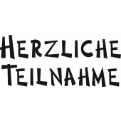 Tampon texte &quot;Herzliche Teilnahme&quot; - F-8086