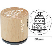 Timbre motif Woodies - G&#226;teau de mariage - W-18006