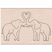 Couple d&#39;&#233;l&#233;phants - H-6273