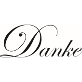 Timbro con testo &quot;Danke&quot; - E-5429