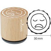 Timbro con motivo Woodies - Smiley pi&#249; triste - W-27007