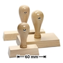 Timbro in legno fino a 60 mm