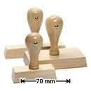 Timbro in legno fino a 70 mm