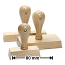 Timbro in legno fino a 80 mm
