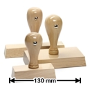 Timbro in legno fino a 130 mm